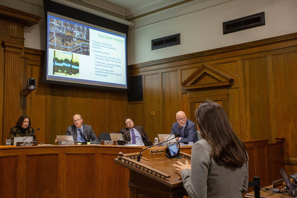 Springfield Stormwater Management Project Manager Julie Hawkins addresses flooding concern questions from City Council at the Jan. 13 meeting.